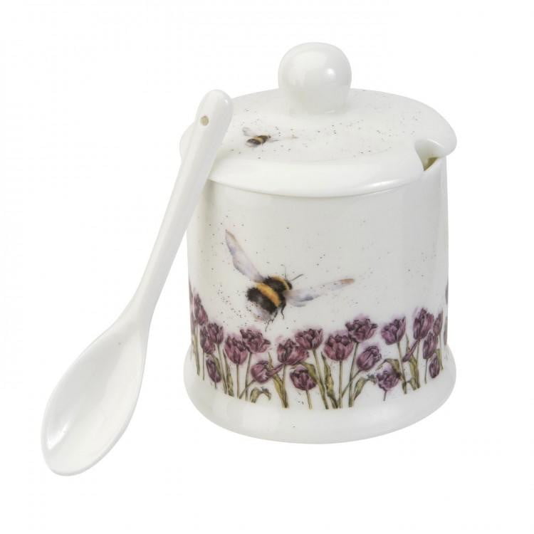 Wrendale Designs 'Flight of the Bumblebee' Conserve Pot and Spoon - Hothouse