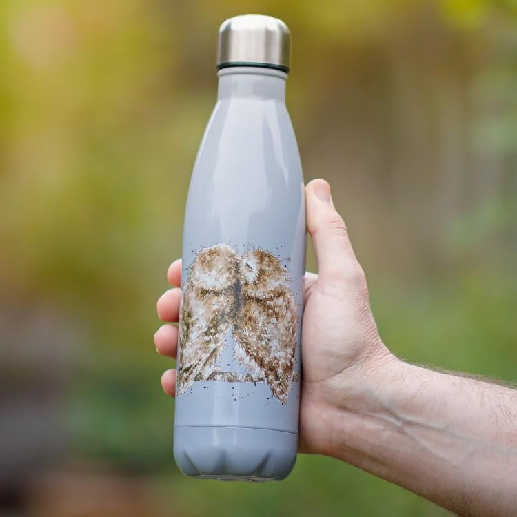 Wrendale Designs 'Birds of a Feather' Owl Water Bottle - Hothouse