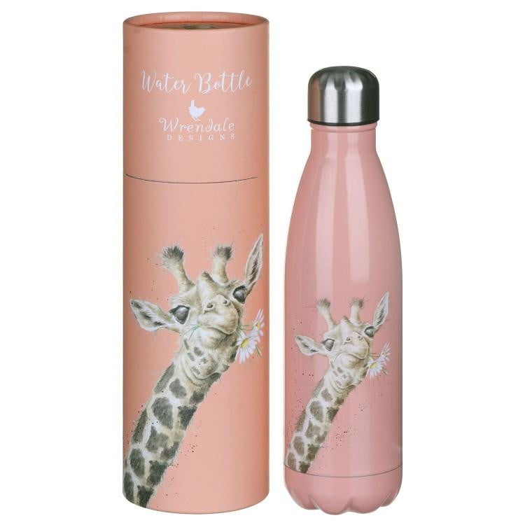 Wrendale Designs - 'Flowers' Giraffe Water Bottle - Hothouse
