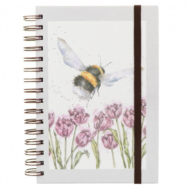 Wrendale Designs 'Flight of the Bumblebee' A5 Spiral Notebook - Hothouse