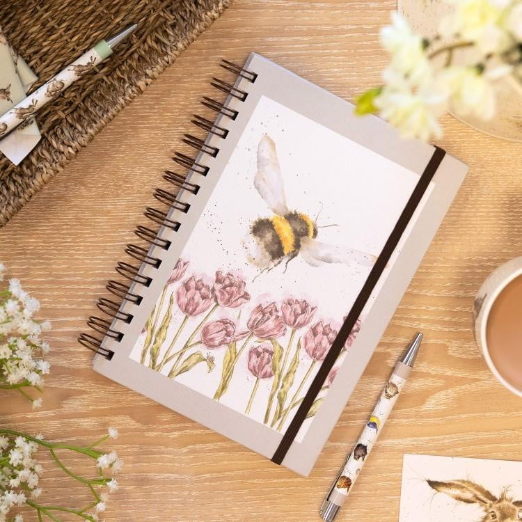 Wrendale Designs 'Flight of the Bumblebee' A5 Spiral Notebook - Hothouse