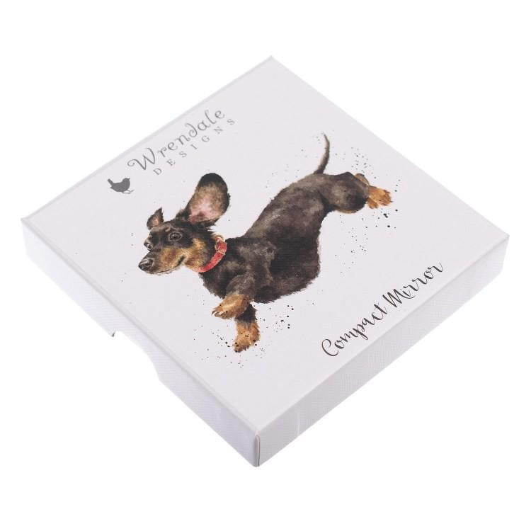 Wrendale Designs ‘That Friday Feeling’ Dachshund Sausage Dog Compact Mirror - Hothouse