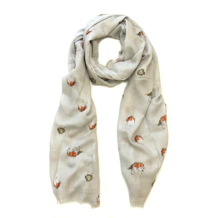 Wrendale Designs Jolly Robin Scarf - Hothouse
