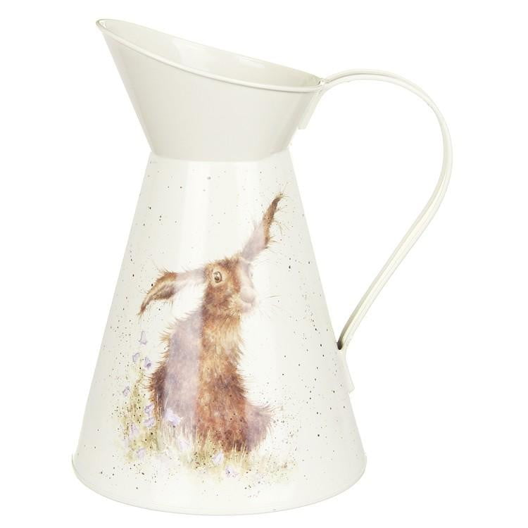 Wrendale Designs 'Harebells' Hare Tin Flower Jug - Hothouse