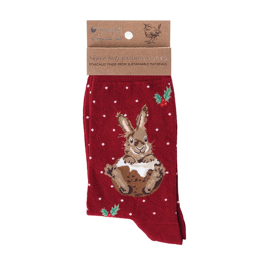 Wrendale Designs 'Little Pudding' Rabbit Bamboo Socks